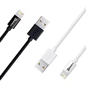 (蘋果MFI認證) Bravo-u Apple Lightning 8pin 充電傳輸線_白