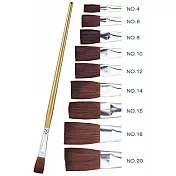 飛龍ZBS2水彩筆平頭20號