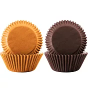 《GP&me》Dolce瑪芬蛋糕紙模60入(棕橘4.5cm)