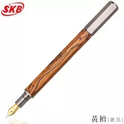 SKB TM-706六角檀木鋼筆 黃檀鍍黑