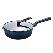 [Remy pan plus] 多功能萬用不沾鍋24cm(附蓋)-藍