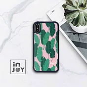 INJOYmall for iPhone X 浪漫仲夏之葉 耐撞擊邊框手機殼 保護殼