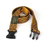 BAGCOM 細織撞色行李束帶-橘咖