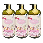 AiLeiYi洋甘菊潤膚沐浴精-粉紅公主1000ml(3瓶/組)