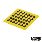 【美國Lodge】趣味矽膠隔熱墊(黃色)