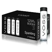 【VOSS芙絲】挪威氣泡水12瓶-玻璃瓶(800mlx12)