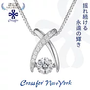 正版日本原裝【Crossfor New York】項鍊【Jupiter木星】純銀懸浮閃動項鍊