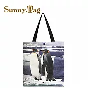 Sunny Bag x 林鴻兒-James Lin 書袋/文青袋-國王企鵝 king penguins