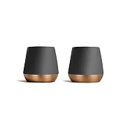 【FELLOW】Junior 雙層陶瓷對杯(2入組) 啞光黑/2.3oz