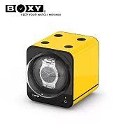 【BOXY自動錶上鍊盒】Fancy Brick系列-不含變壓器 自由堆疊 動力儲存盒 機械錶專用 WATCH WINDER黃色