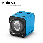 【BOXY自動錶上鍊盒】Fancy Brick系列-不含變壓器 自由堆疊 動力儲存盒 機械錶專用 WATCH WINDER藍色