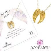 Dogeared heavenly angel 金色天使翅膀項鍊 守護天使項鍊 附原廠盒