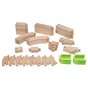 KCFriends 50pcs木製火車軌道組