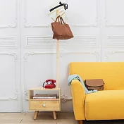 【H&R安室家】北歐風附掛衣式邊桌/床頭櫃-LSF55