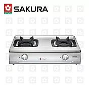 【櫻花牌】雙內焰安全臺爐 G-5700K（天然瓦斯）限北北基桃中高配送