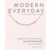 Dogeared modern everyday 平衡骨手鍊 銀色 亮面優雅墜 經典流蘇款