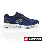 LOTTO 義大利 男 GALAXY銀河編織風動跑鞋-US7.5藍