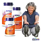 NOW健而婷 關鍵有力套組(UCII+葡萄糖胺+鯊魚軟骨)