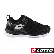 LOTTO 義大利 女 花漾雙密度跑鞋-US5.5 黑