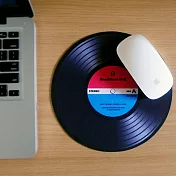 DJ唱片造型薄型滑鼠墊/鼠標墊帥藍紅