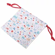 kapibarasan 水豚君北歐系列束口袋。藍色