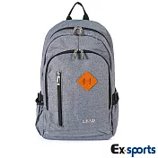 Ex-Sports亞克仕 後背包 休閒多功能-牛津布灰色(牛津布)