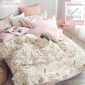 《DUYAN 竹漾》台灣製 100%精梳純棉雙人床包三件組-大人的味道