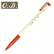 O.B.#100自動原子筆0.7紅