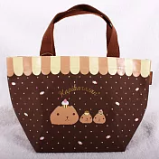 Kapibarasan 水豚君甜點系列帆布提袋 (咖)