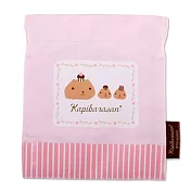 Kapibarasan 水豚君束口袋 (小) 粉