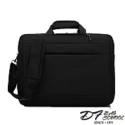 DF BAGSCHOOL - 雙棲商務型男後背斜背多功能公事包黑