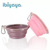 【IBIYAYA依比呀呀】寵物摺疊隨行碗(一組2入/二色各1個)