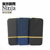 【東京御用Ninja】Apple iPhone XS Max (6.5吋)復古懷舊牛仔布紋保護皮套(酷炫黑)