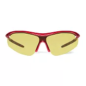 『專業運動』Siraya ZETA 德國蔡司 抗UV 運動太陽眼鏡-腳踏車、跑步、登山系列 (黃色鏡片) 酒紅拼黑