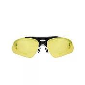 『專業運動』Siraya DELTA 德國蔡司 抗UV 運動太陽眼鏡-腳踏車、跑步、登山系列 (黃色鏡片) 金蔥黑配黃