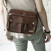 DF BAG SCHOOL - 潮流系復古皮革美學多功能實用側背包