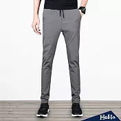 <現貨+預購>休閒運動腰圍抽繩彈性長褲 三色-HeHa-28（灰色）