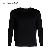 【紐西蘭Icebreaker 】男 DEICE  圓領長袖上衣-JN260 / IB104235L黑003
