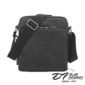 DF BAGSCHOOL - 韓版時尚男士旅行帆布側背包-共3色黑