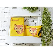 【GFSD】水鑽精品-萌萌達系列【微笑松鼠】2入組_松鼠書衣+貓熊化妝包
