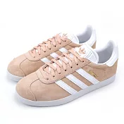 Adidas 女 GAZELLE 復古休閒鞋UK4粉