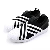 Adidas 女 SUPERSTAR SLIPON W 經典復古鞋UK4.5黑