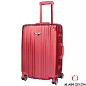 ALAIN DELON 亞蘭德倫 24吋流線雅仕系列行李箱 (紅)24吋