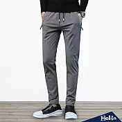 <現貨+預購>抽繩彈性休閒運動長褲 三色-HeHa-28（灰色）