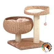 【Petpals】圓窩型紙繩編織貓跳台(貓跳台/貓窩/貓爬架/貓樹/貓咪跳台/貓抓柱)