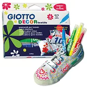 【義大利GIOTTO】衣物彩繪筆-6色(布料彩繪筆)