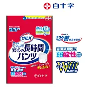 【白十字】雙層D超瞬吸防漏復健褲M-L(箱購54片/18片x3包-日本原裝進口)