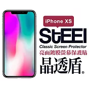 【STEEL】晶透盾 iPhone Xs (5.8吋)超薄亮面鍍膜螢幕保護貼