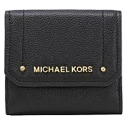 MICHAEL KORS 荔枝紋三折短夾-黑色（現貨+預購）黑色
