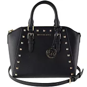 MICHAEL KORS 鉚釘防刮手提兩用包-黑色（現貨+預購）黑色